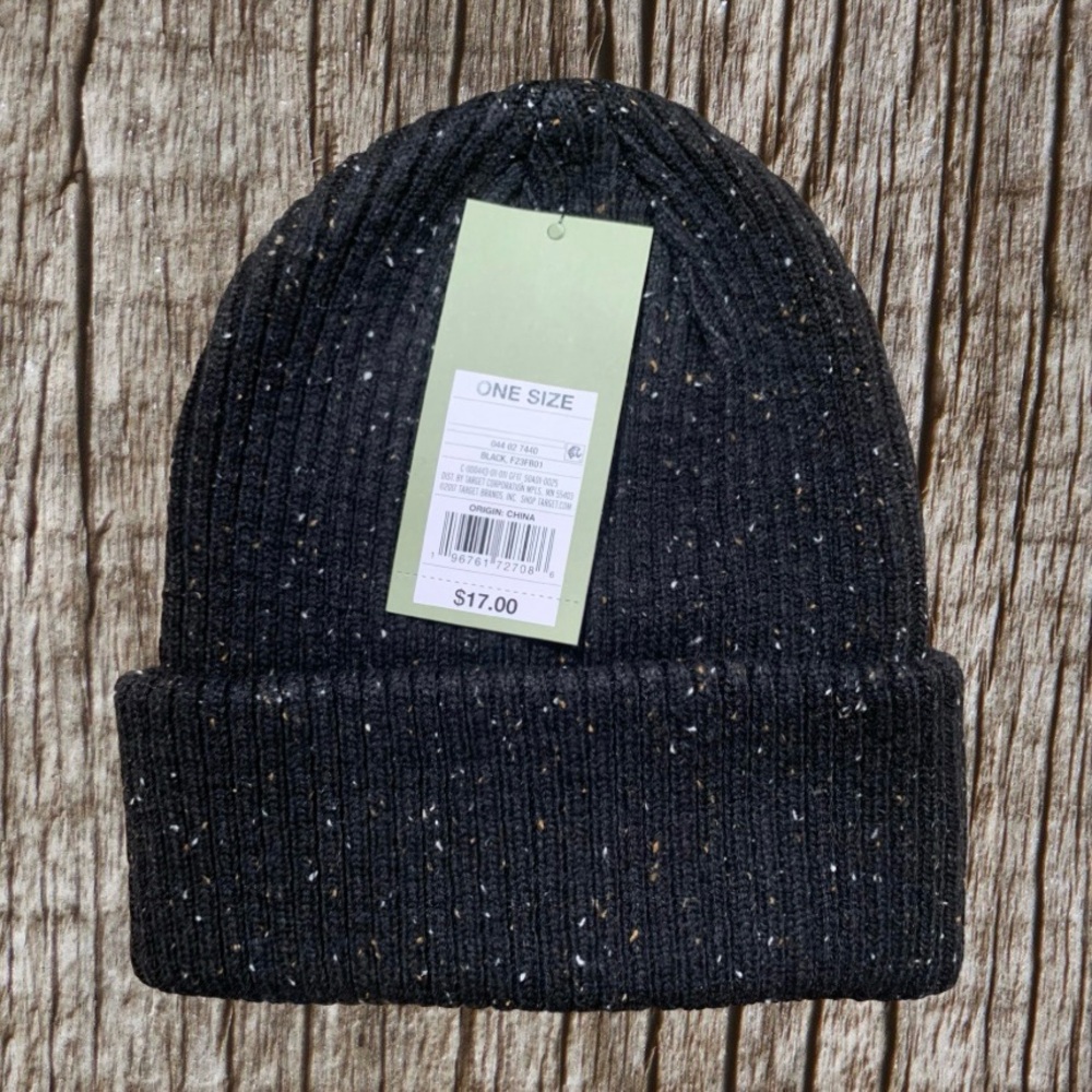 COPY - Goodfellow & Co Black Speckled Beanie NWT